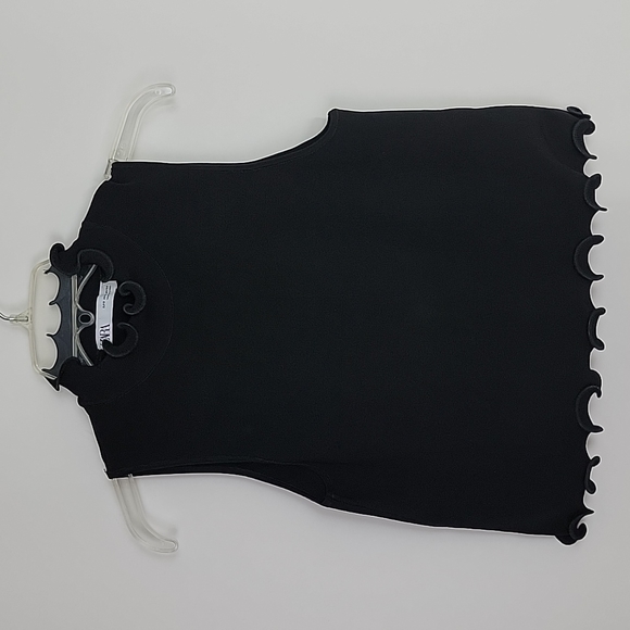 ZARA ribbed ruffle mock neck tank size small - Picture 1 of 9